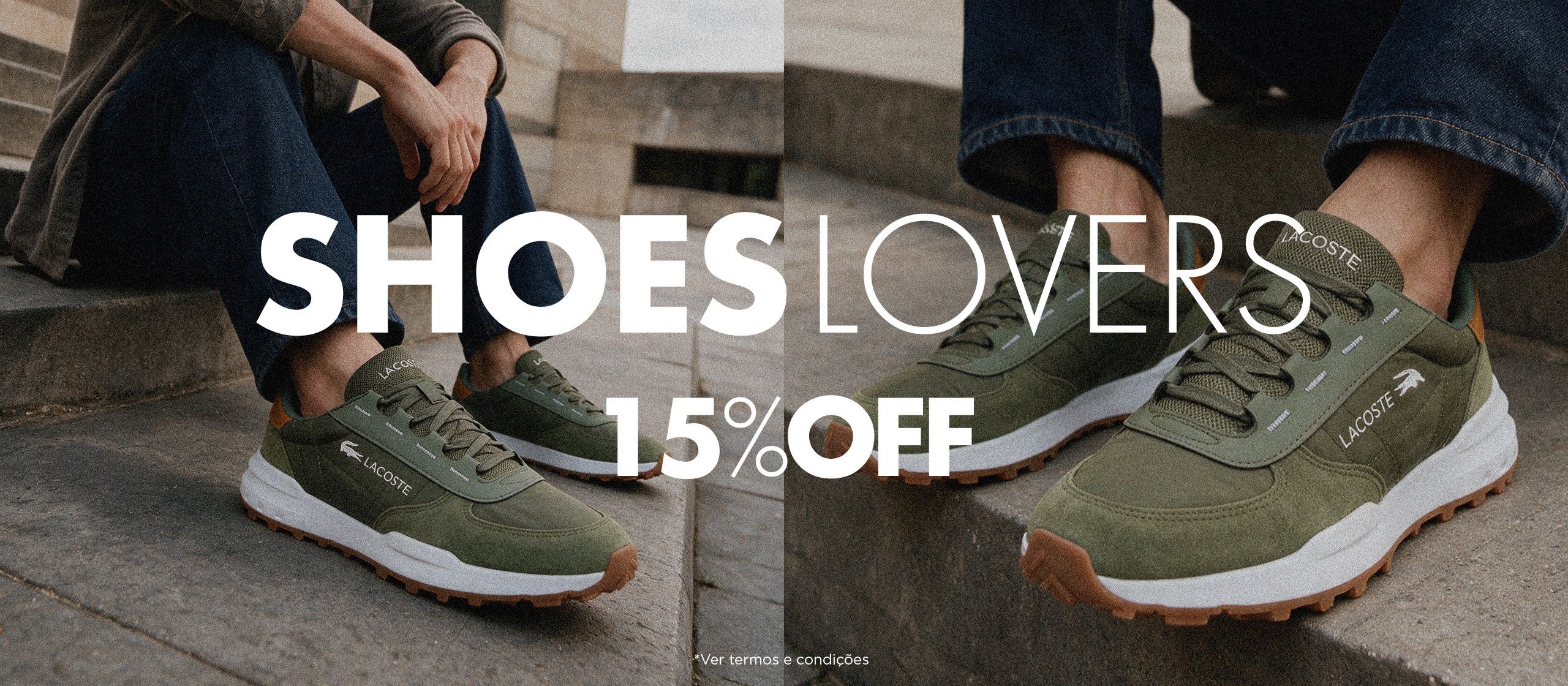 Shoes Lovers: it's time to refresh your steps. Take advantage of a 15% discount and discover the new men's favorites to complete your looks.
