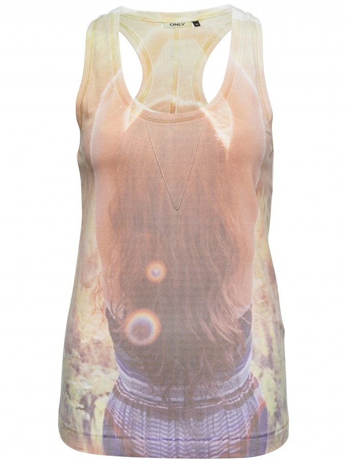 Blusa Mujer Naranja Only