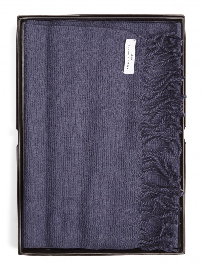 Scarf Man Blue Selected