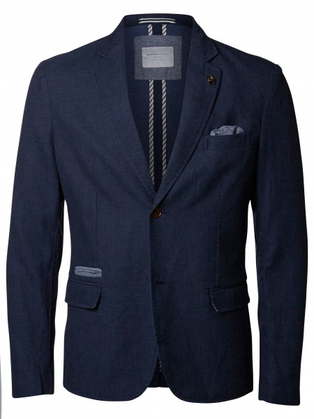 Blazer Hombre Azul Marino Selected