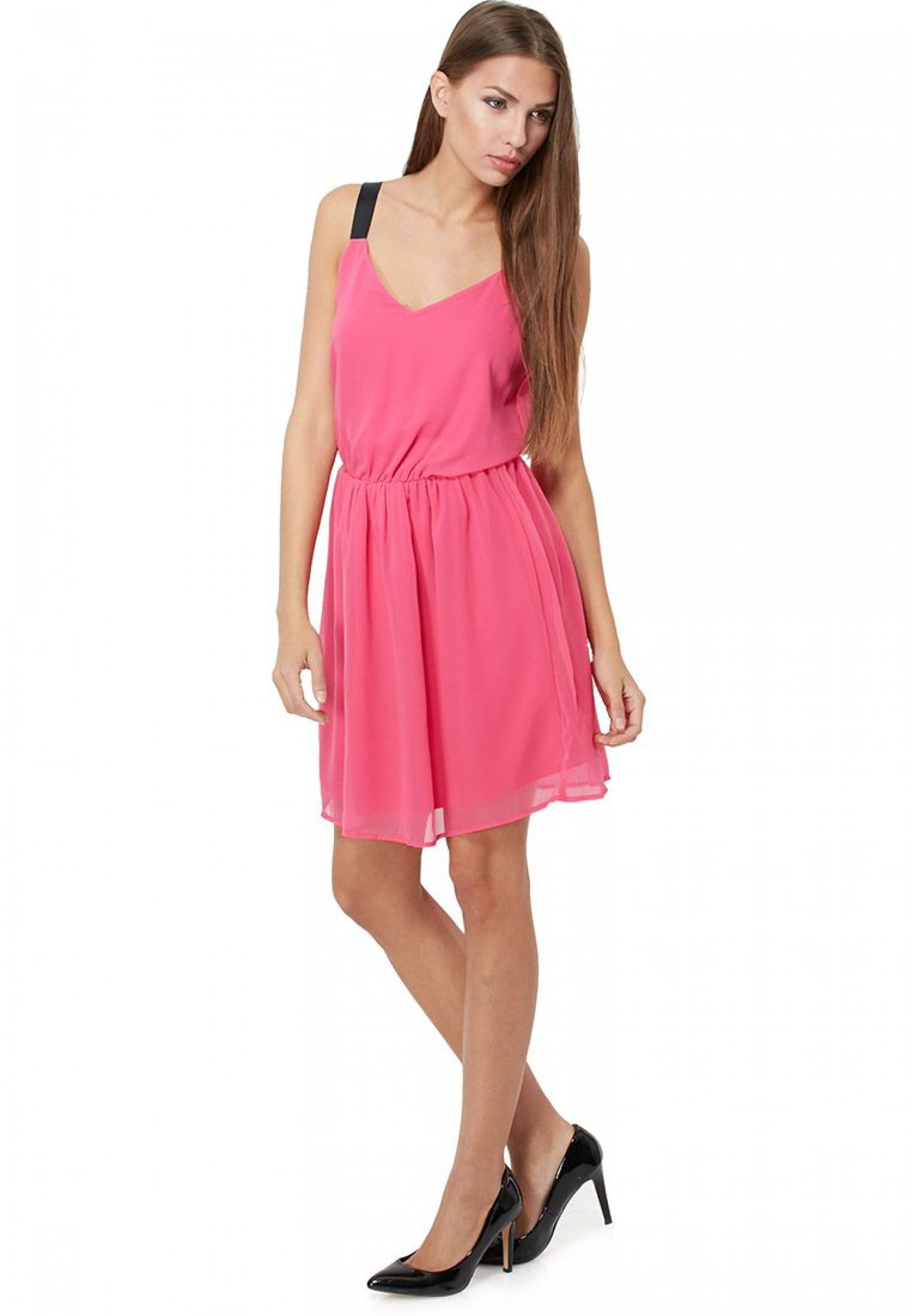 Dress Woman Rosa Fuchsia Only