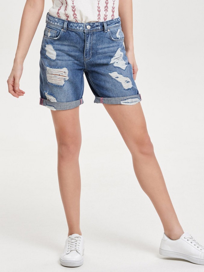 Shorts Woman Dark Jeans Only
