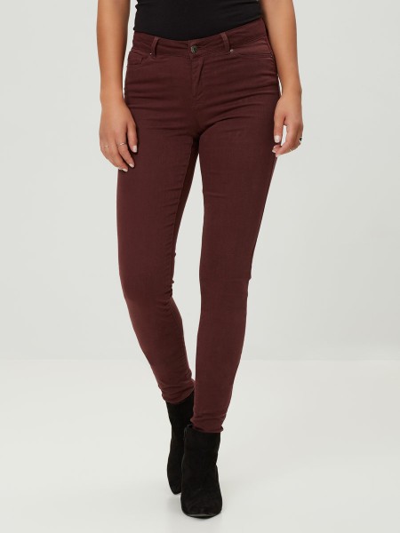 Pants Woman Bordeaux Vero Moda