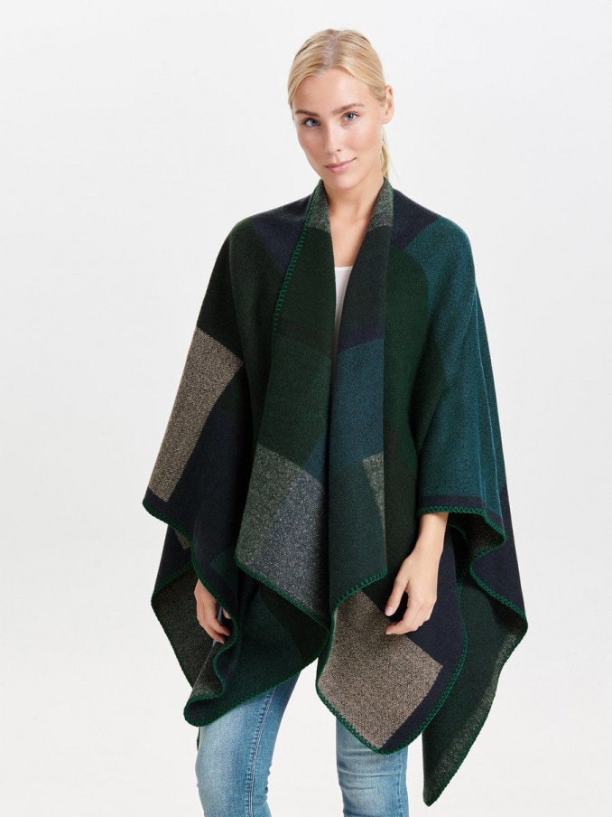 Poncho Woman Green Only