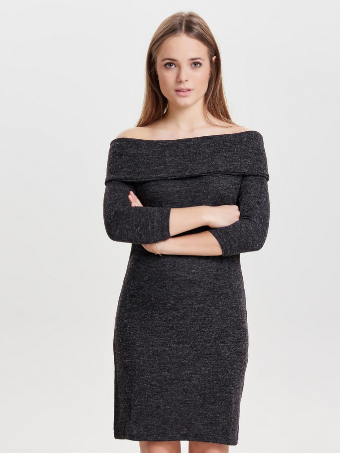 Dress Woman Dark Grey Jacqueline de Yong