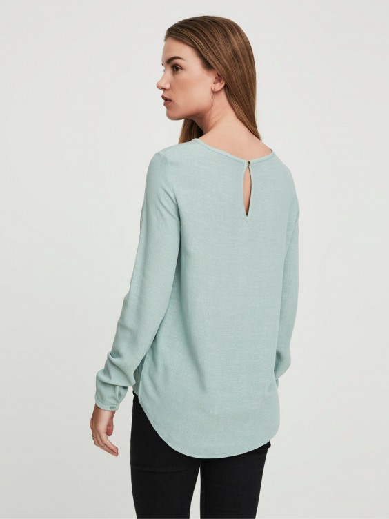 Blusa verde agua mujer hot sale