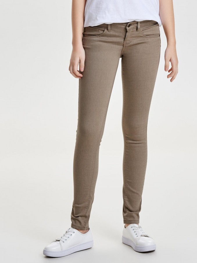 Jeans Mujer Beige Only