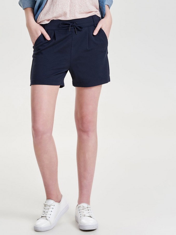 Shorts Woman Navy Blue Only