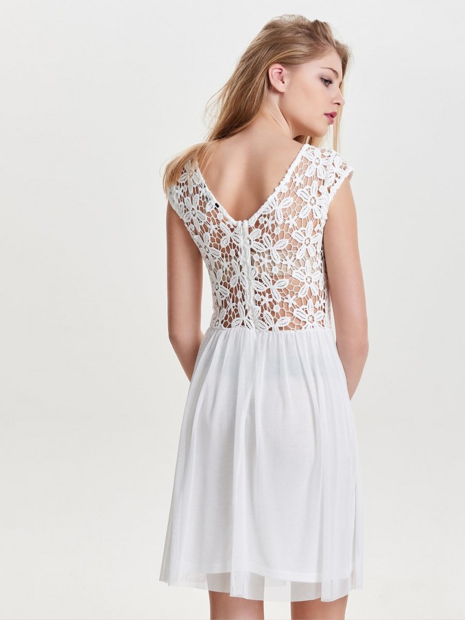 Dress Woman White Only