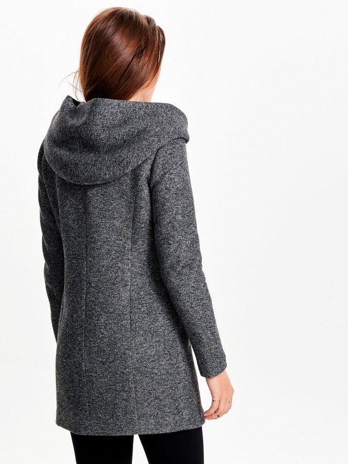 Chaqueta Mujer Gris Oscuro Only
