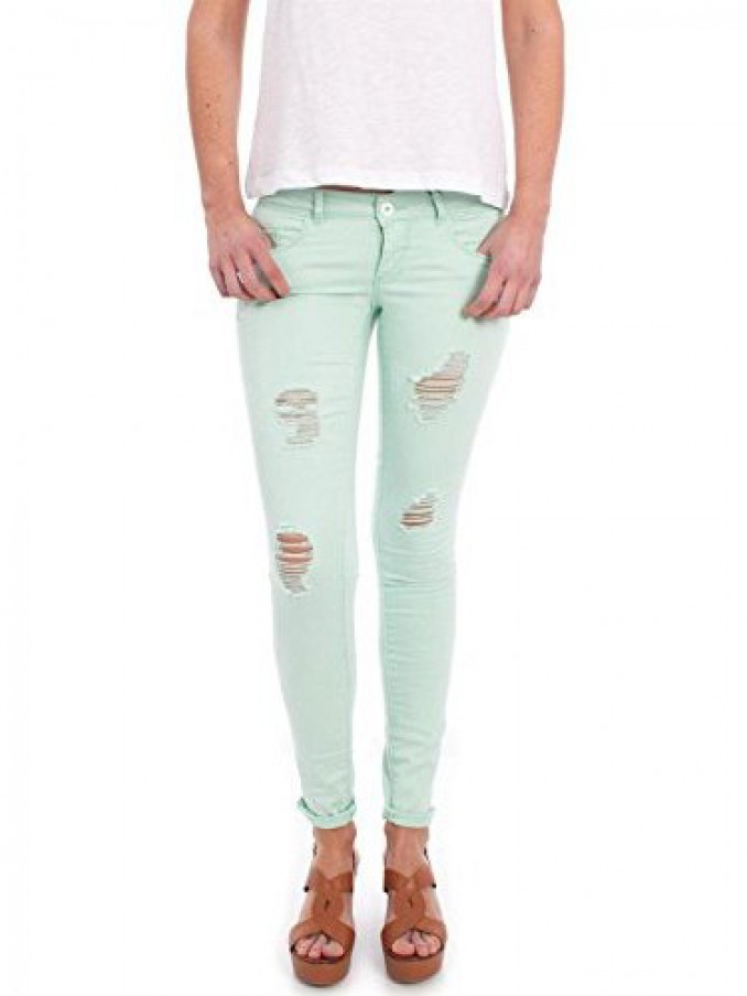Jeans Mujer Agua Verde Only