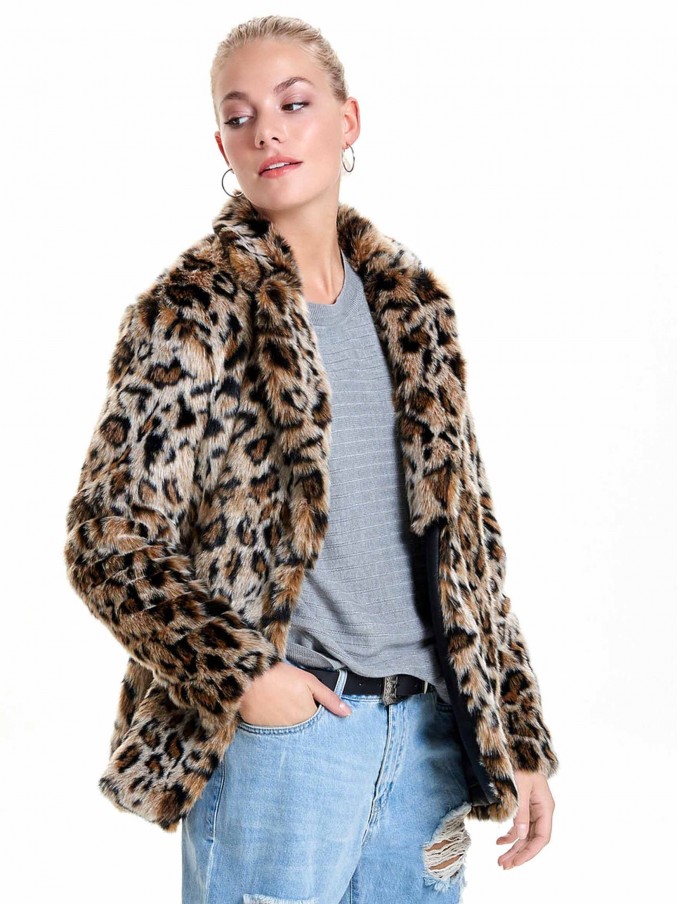 Chaqueta Mujer Estampado Animal Only