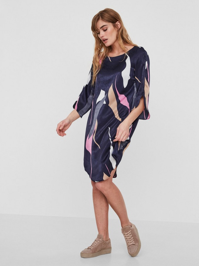 Dress Woman Navy Blue Vero Moda