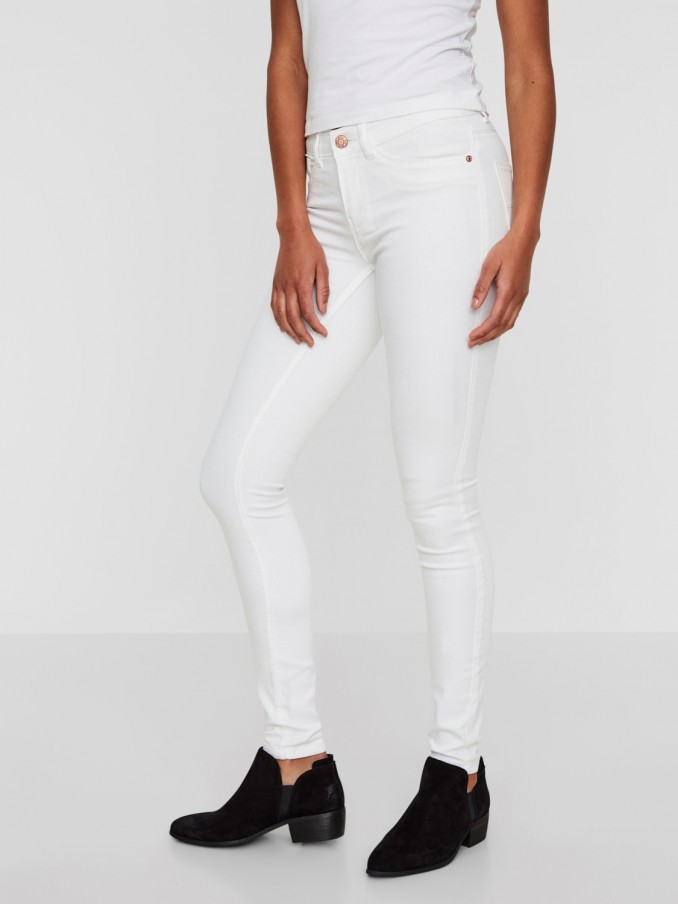 Pants Woman White Noisy May