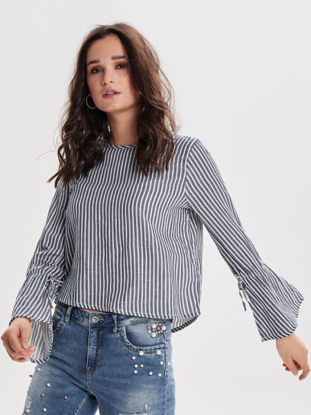 Shirt Woman White Stripe Only