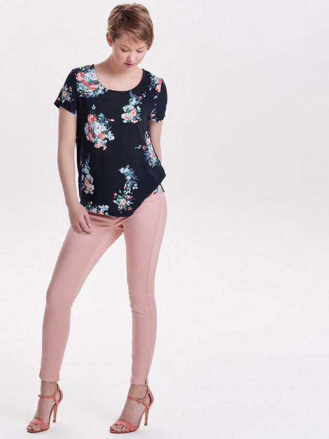 Blusa Mujer Azul Marino Only