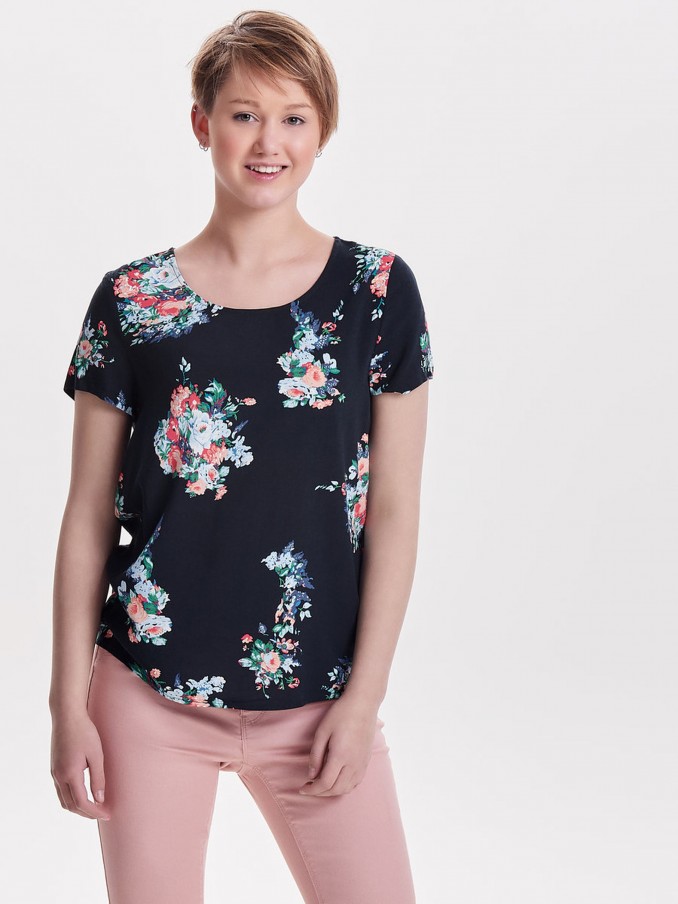 Blusa Mujer Azul Marino Only