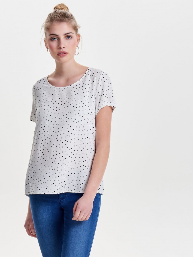 Blusa Mujer Crema Only