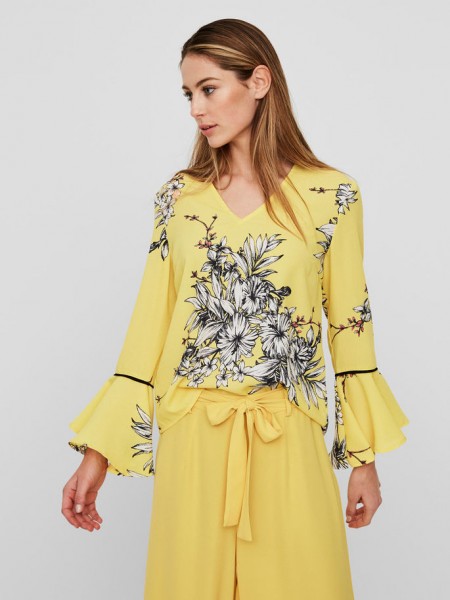 Blusa Mujer Amarillo Vero Moda