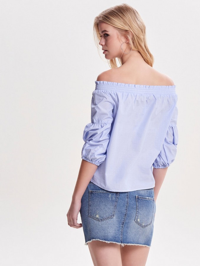 Blusa Mujer Azul Only