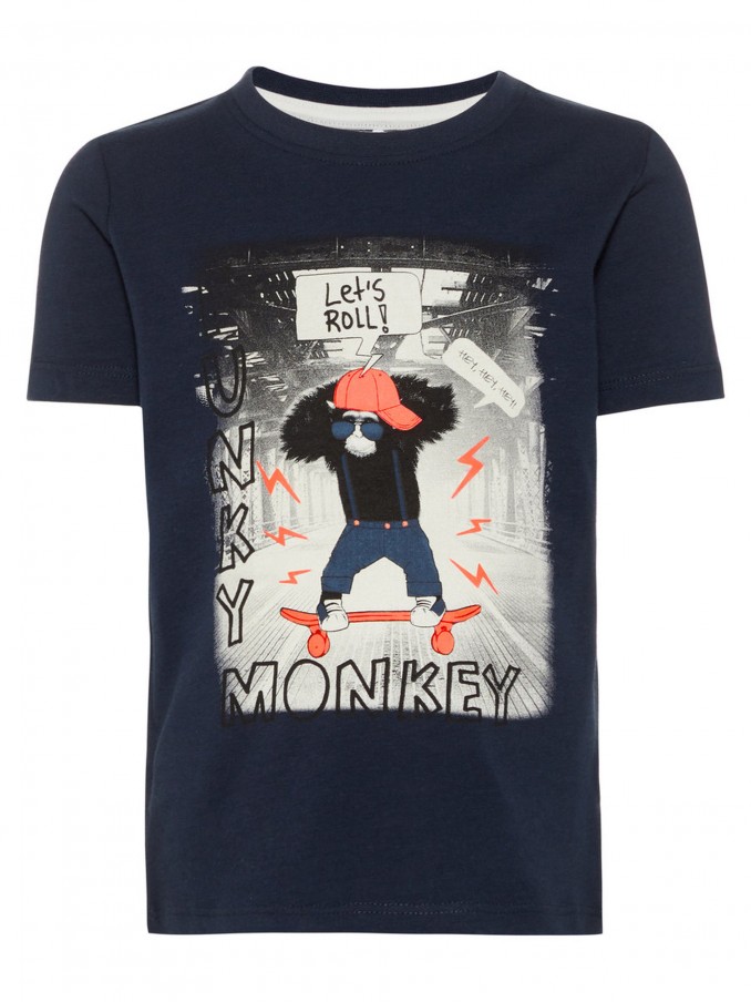Camiseta Nio Azul Oscuro Name It