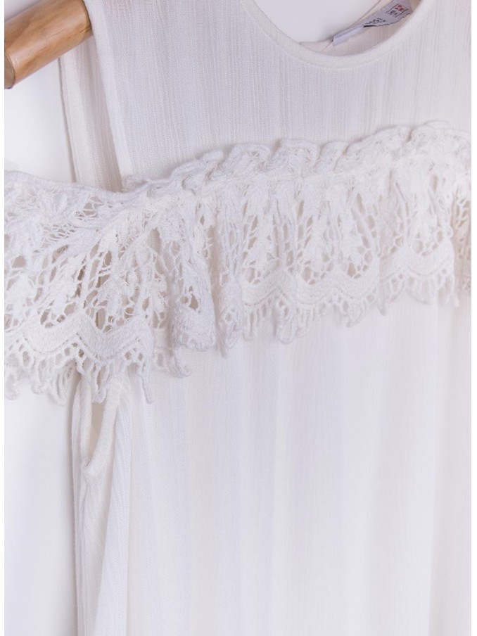 Shirt Girl Cream Tiffosi Kids