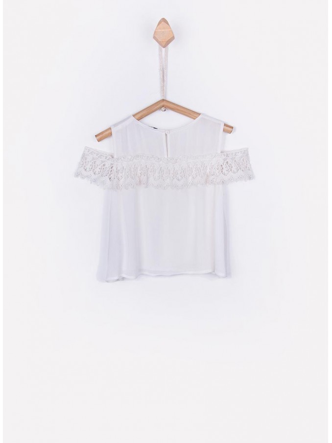 Shirt Girl Cream Tiffosi Kids