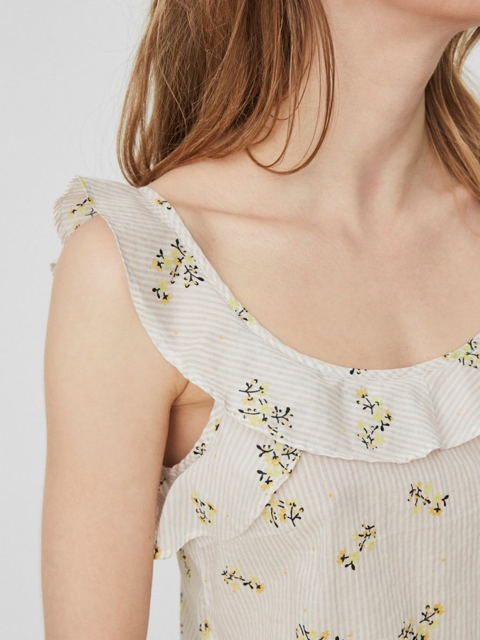 Shirt Woman Beige Vero Moda