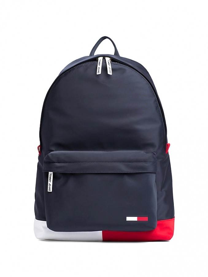 Backpack Woman Navy Blue Tommy Jeans