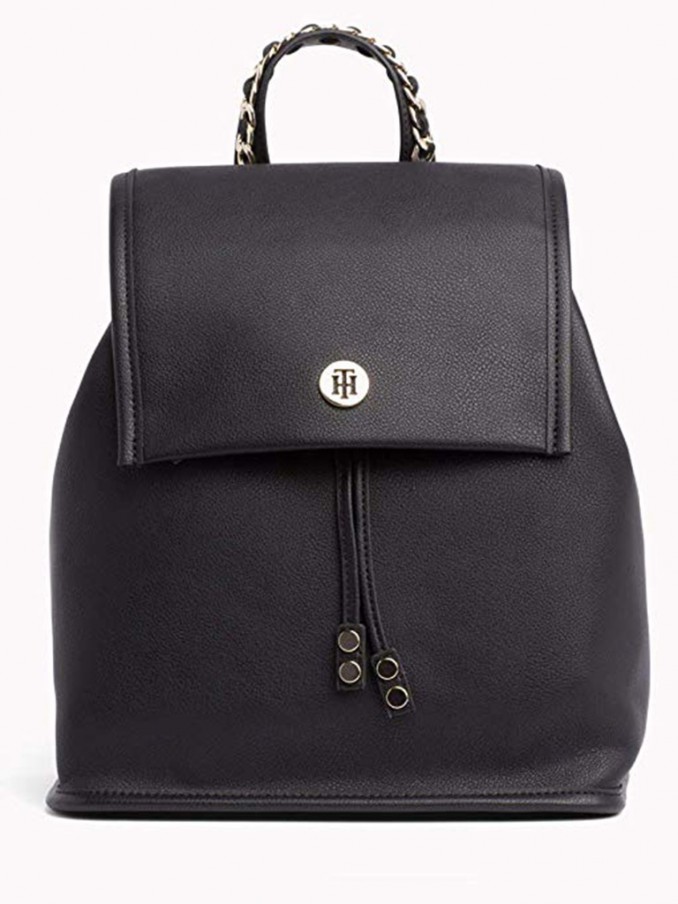 Backpack Woman Black Tommy Jeans