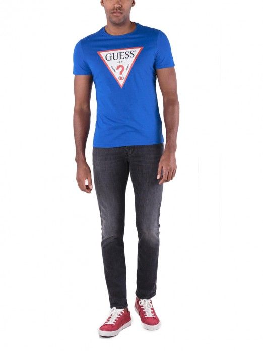 guess blue t shirt