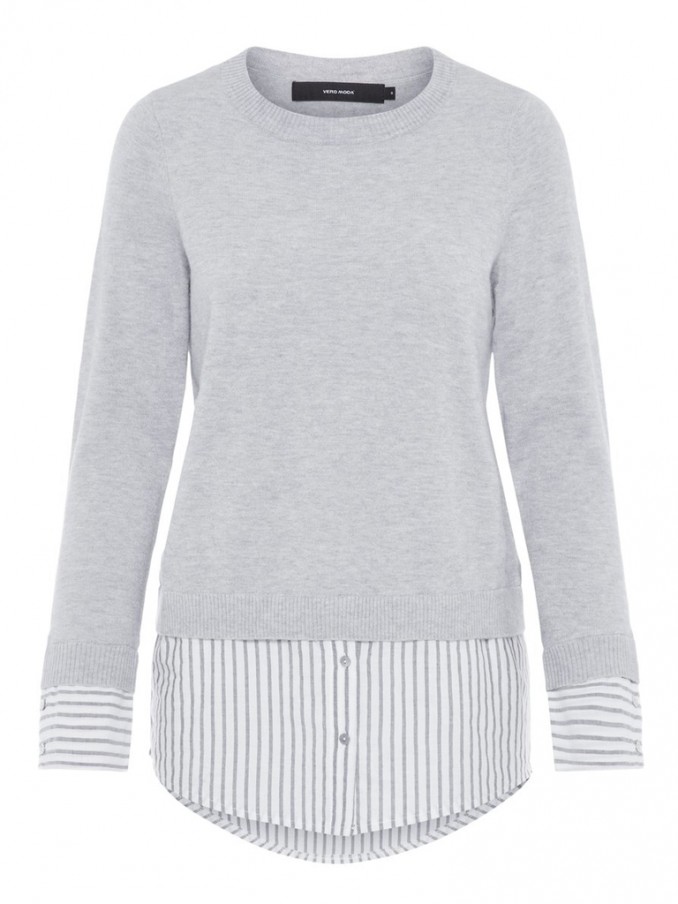 Knitwear Woman Grey Vero Moda