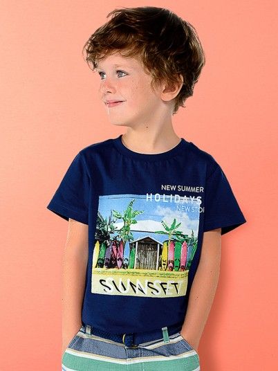 T-shirt SUNSET menino Mayoral