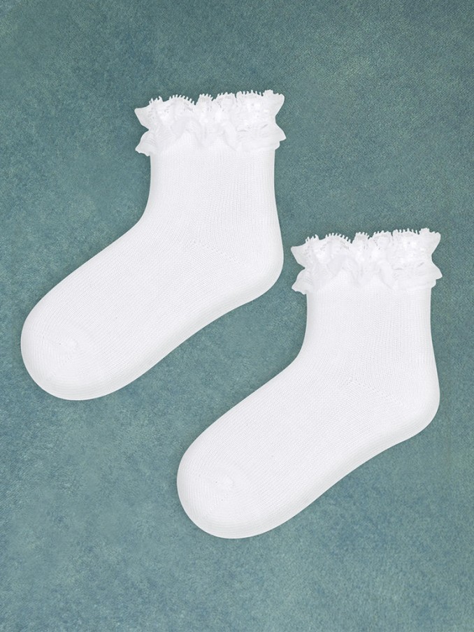 Socks Girl White Abel & Lula