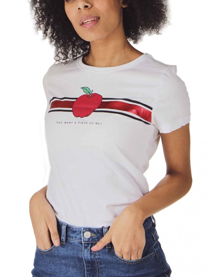 Camiseta Mujer Blanco Only