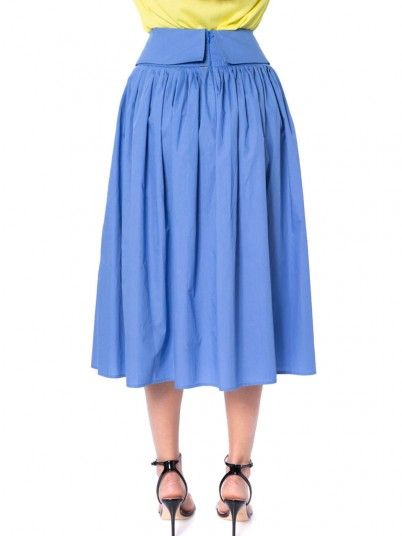 Skirt Women Blue Silvian Heach PGP19101GO