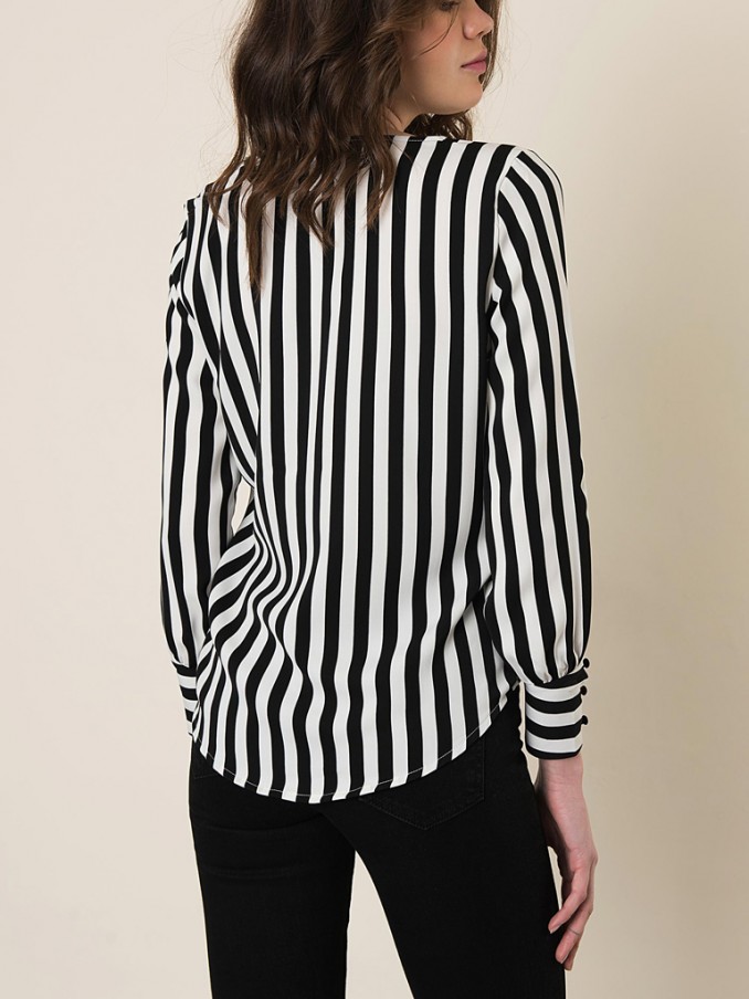 Blusa Mujer Raya Negra Only