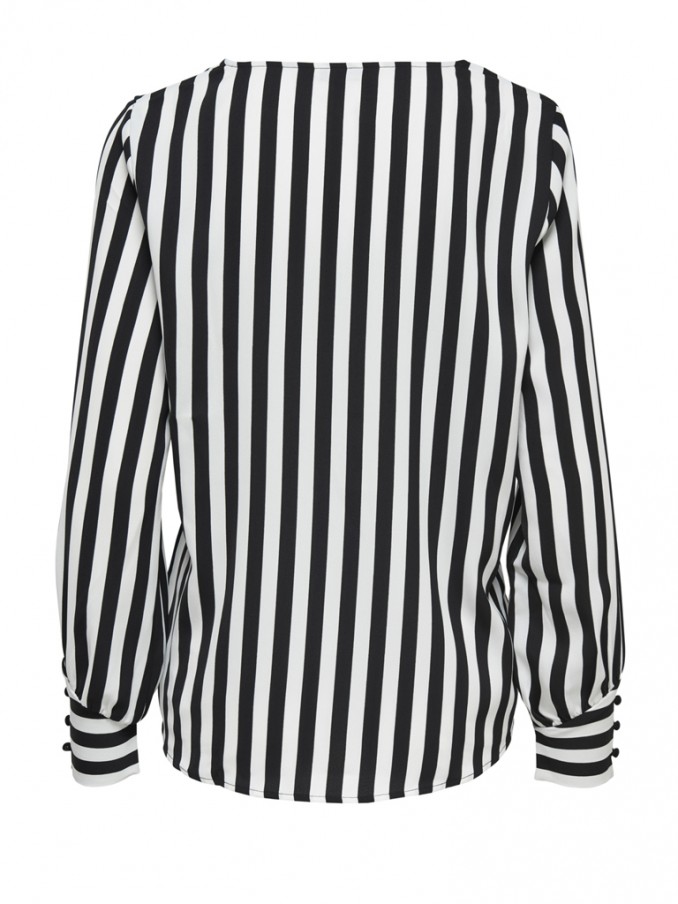 Blusa Mujer Raya Negra Only