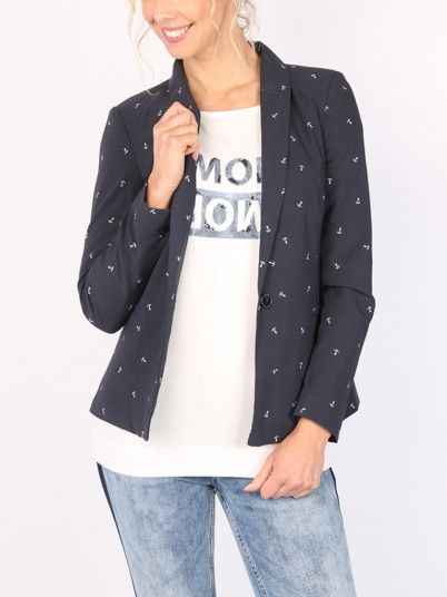 Blazers Women Navy Blue Vero moda 10210566