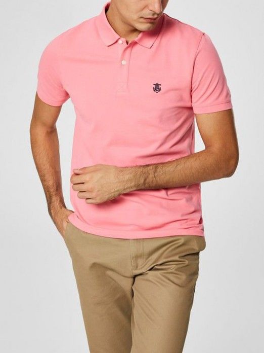 polo rosa hombre