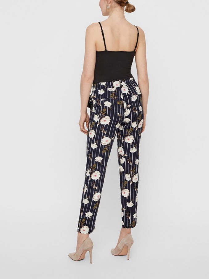 Pants Woman Navy Blue Vero Moda