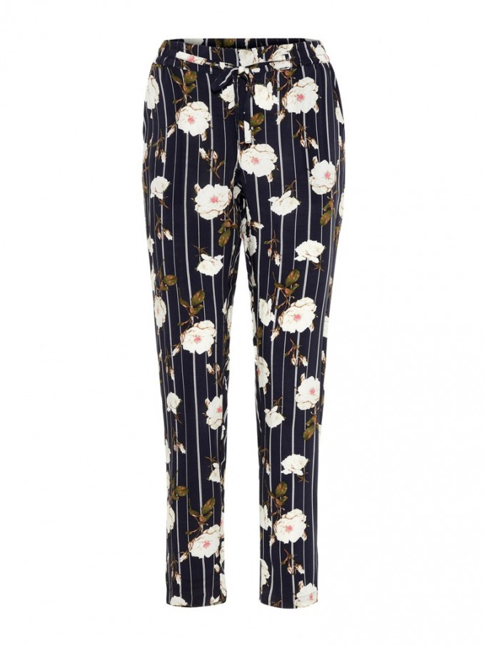 Pants Woman Navy Blue Vero Moda