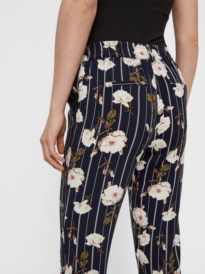 Pants Woman Navy Blue Vero Moda