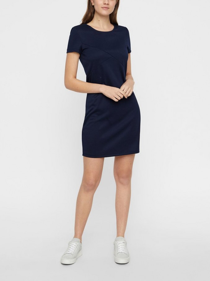 Dress Woman Navy Blue Vero Moda