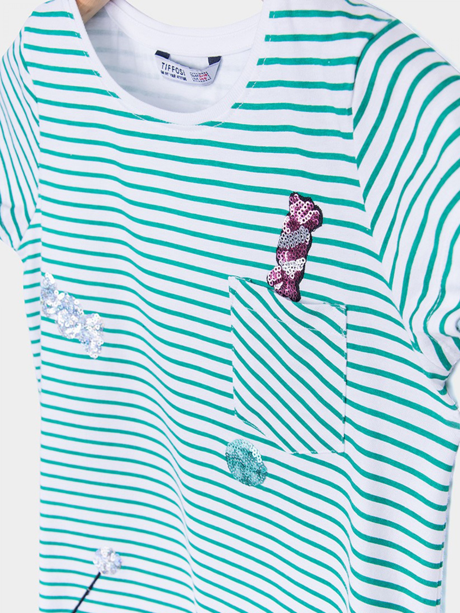 T-Shirt Girl Green Tiffosi Kids