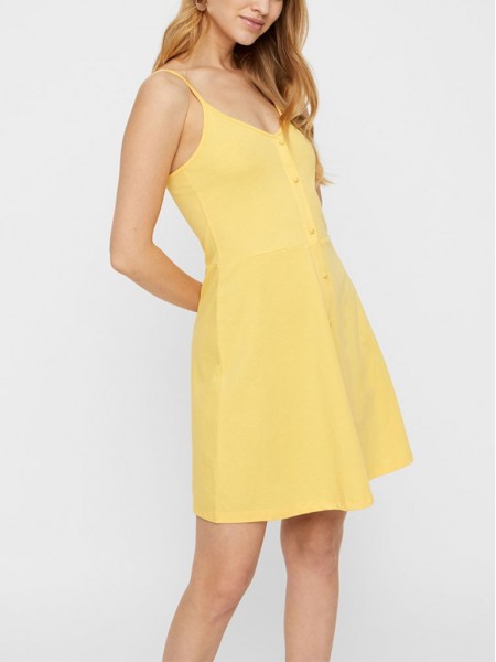 Vestido Mujer Amarillo Vero Moda