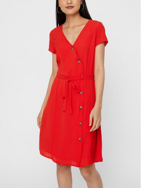 Dress Woman Red Vero Moda