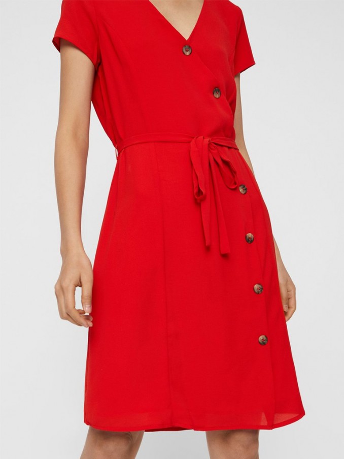 Dress Woman Red Vero Moda