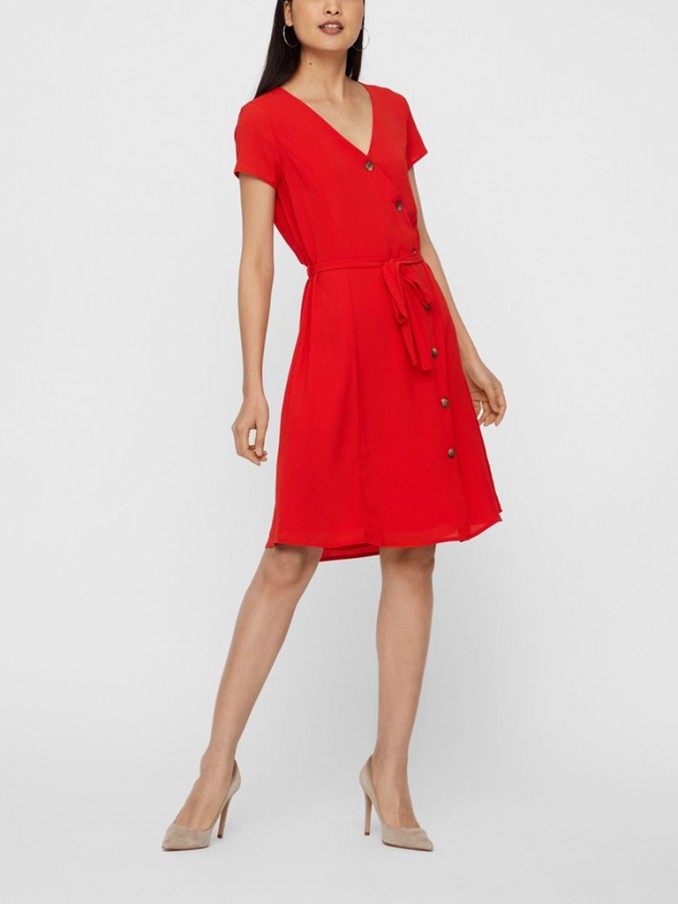 Dress Woman Red Vero Moda