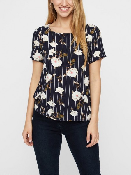 Shirt Woman Navy Blue Vero Moda